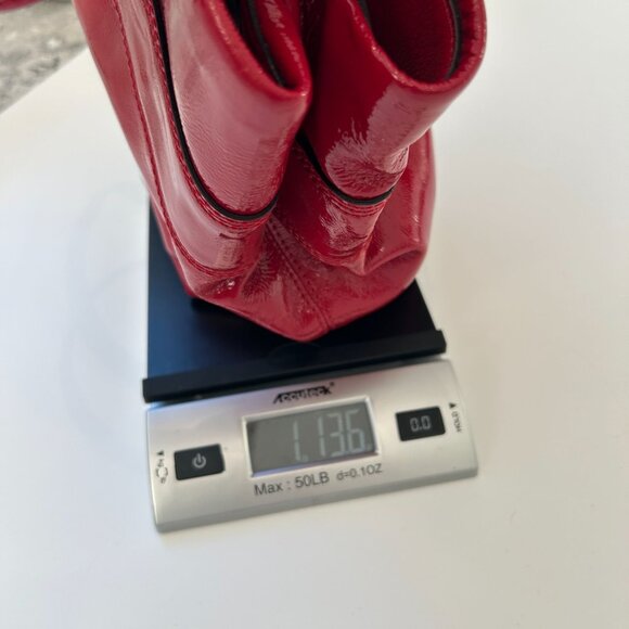 NWOT Kate Spade New York Claverly Maryanne Patent Leather Red Tote Bag Double Ha - Picture 12 of 12